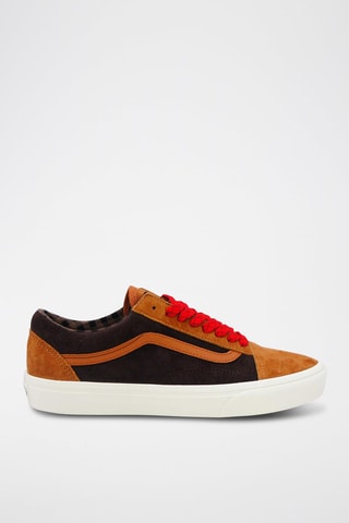 Baskets en cuir Old Skool - Marron foncé
