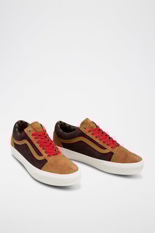 Baskets en cuir Old Skool - Marron foncé