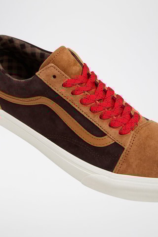 Baskets en cuir Old Skool - Marron foncé
