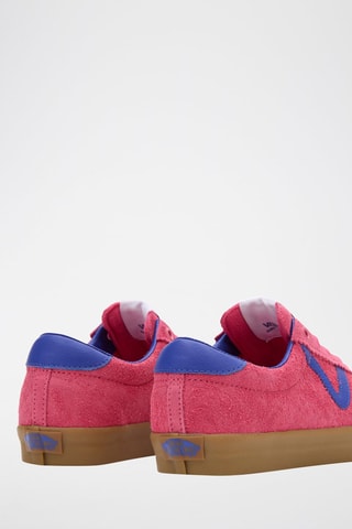 Baskets en nubuck Sport Low - Rose et violet
