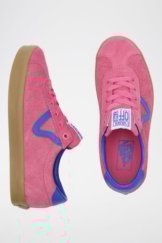 Baskets en nubuck Sport Low - Rose et violet