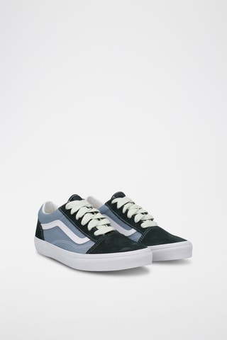 Baskets en nubuck Old Skool - Vert foncé et bleu clair