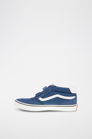 Baskets montantes en cuir Brooklyn Mid V - Bleu marine