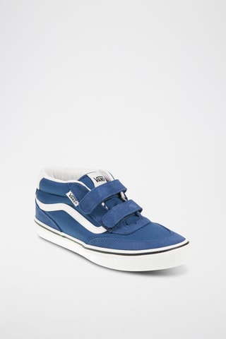 Baskets montantes en cuir Brooklyn Mid V - Bleu marine