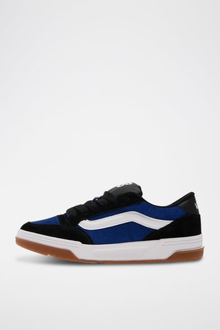 Baskets en nubuck Hylane - Bleu cobalt et noir