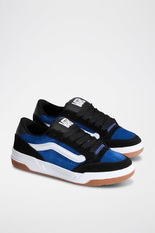 Baskets en nubuck Hylane - Bleu cobalt et noir