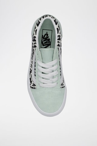 Baskets en cuir Old skool - Vert d’eau - Vans