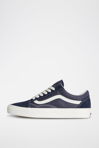 Baskets en cuir Old Skool - Bleu nuit