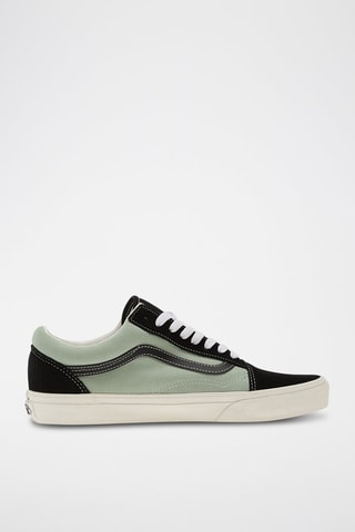 Baskets en cuir Old Skool - Vert clair et noir
