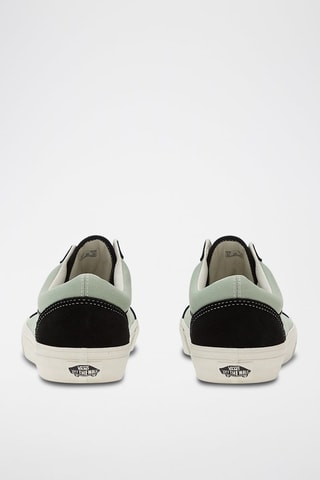 Baskets en cuir Old Skool - Vert clair et noir
