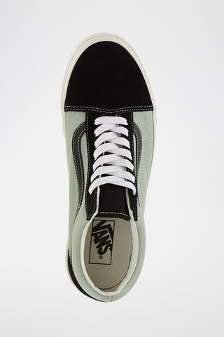 Baskets en cuir Old Skool - Vert clair et noir