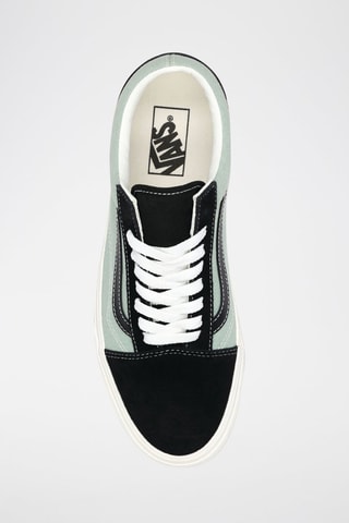 Baskets en cuir Old Skool - Vert clair et noir