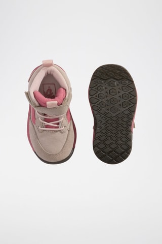Baskets montantes en nubuck MTE Mini Crest - Beige et vieux rose