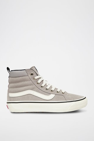 Baskets montantes en nubuck MTE Sk8-Hi Insulated - Gris et blanc