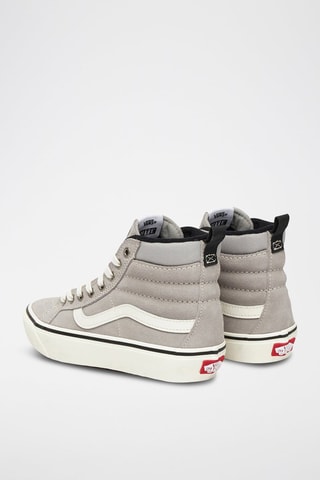 Baskets montantes en nubuck MTE Sk8-Hi Insulated - Gris et blanc