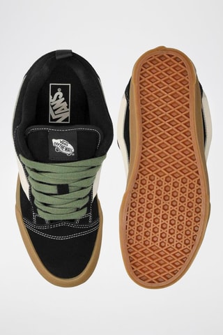 Baskets en cuir Knu Skool - Noir et vert