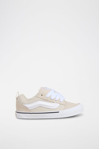 Baskets en nubuck Knu Skool - Beige et blanc