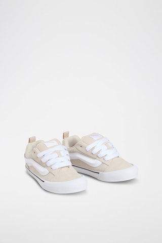Baskets en nubuck Knu Skool - Beige et blanc