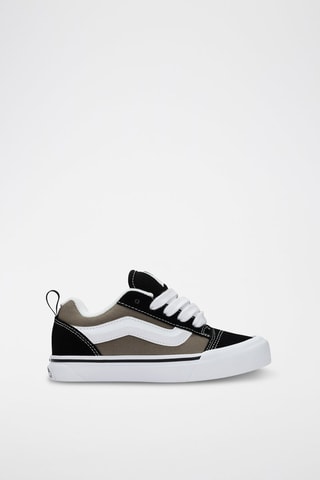 Baskets en cuir Knu Skool - Noir et kaki - Vans