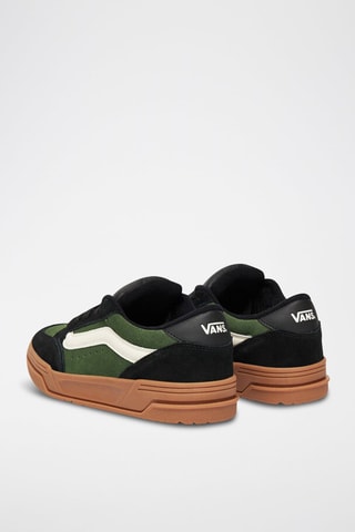 Baskets en nubuck Hylane - Noir et vert foncé