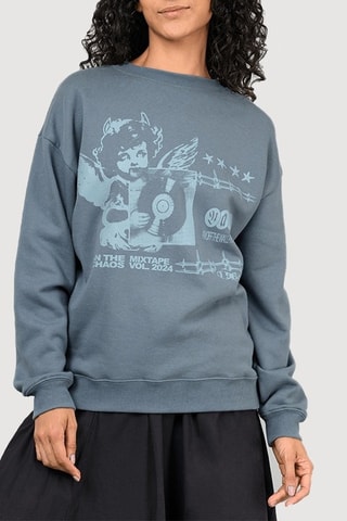 PBM VISUEL Sweat Earthbound OS Crew - Noir - Vans