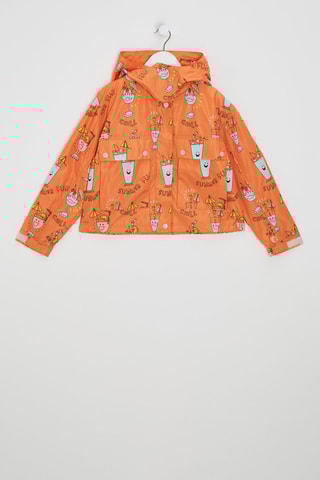 Coupe-vent à capuche - Orange