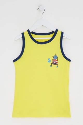 6 débardeurs - Blanc et jaune