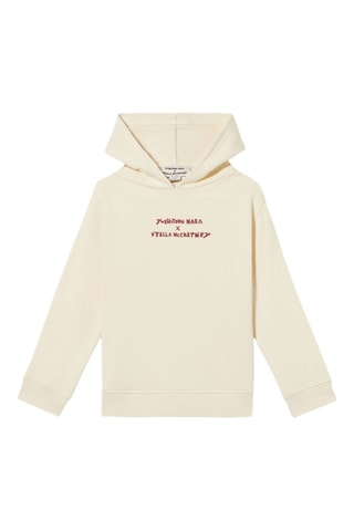 Sweat à capuche Yoshitomo Nara - Crème