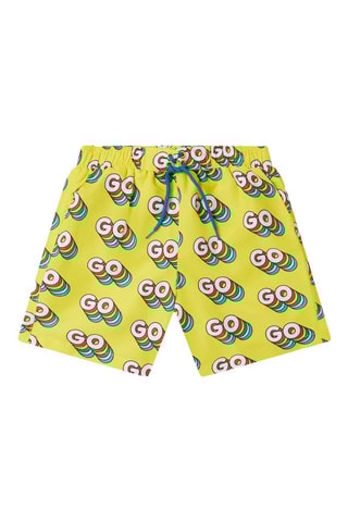 Short de bain - Jaune