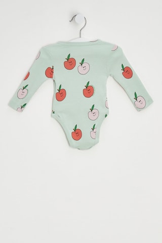 2 bodys - Vert clair et rose