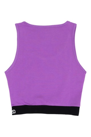 Camisola de alças - Preto e violeta