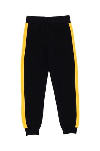 Conjunto sweat com capuz e calças de treino - Preto e amarelo
