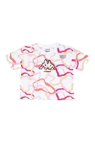 T-shirt - Branco, amarelo e rosa