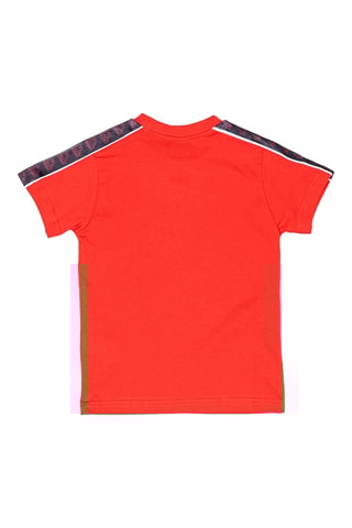 Camiseta - Blanco, negro y rojo