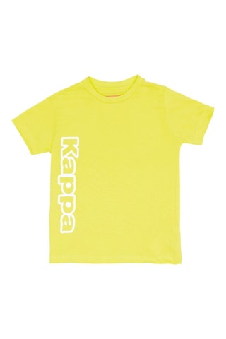 T-shirt e calções - Branco e amarelo