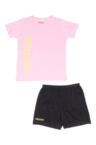 T-shirts e calções - Preto e rosa