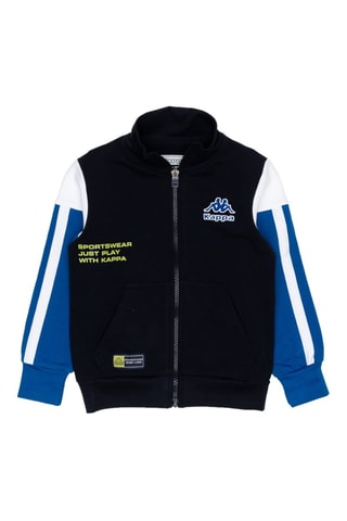 Conjunto casaco e calças de treino - Preto e azul