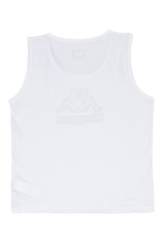 Camisola de alças - Branco, preto e amarelo