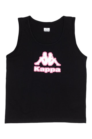 Camisola de alças - Preto e rosa