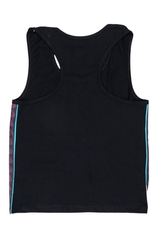 Camisola de alças e calções - Preto