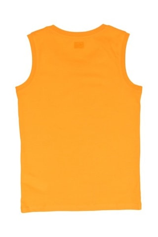 Camisola de alças - Branco e laranja