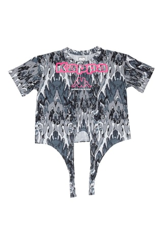 T-shirt - Branco, preto e cinzento