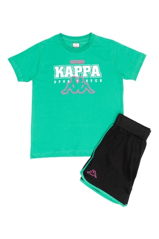 T-shirts e calções - Branco, preto e verde