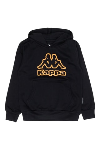 Sweat com capuz - Branco, preto e laranja