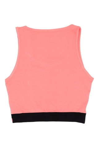 Camisola de alças - Preto e laranja