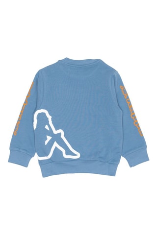 Conjunto sweat e calças de treino - Azul e laranja