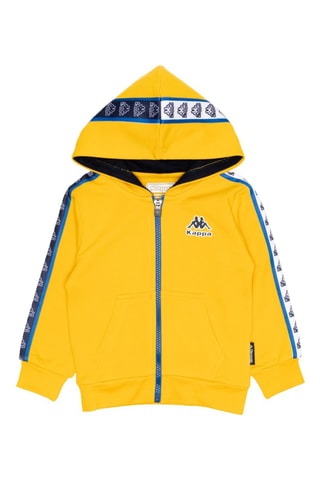 Conjunto sweat com capuz e calças de treino - Preto e amarelo