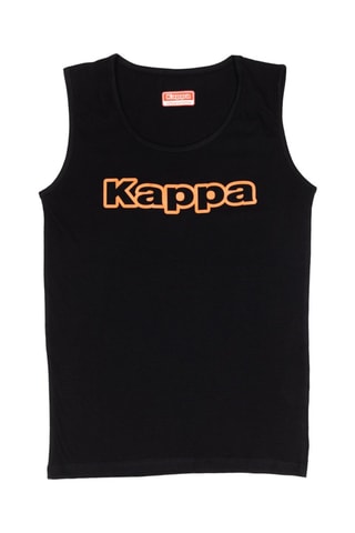 Camisola de alças - Preto e laranja