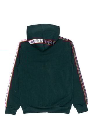 Conjunto sweat com capuz e calças de treino - Preto e verde