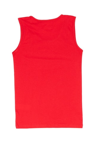 Camisola de alças - Branco e vermelho